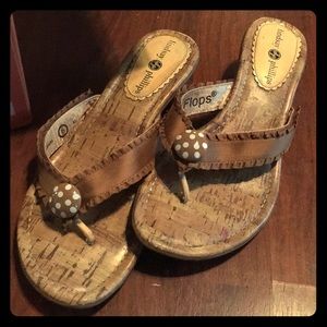Pair of switch flops by Lindsay Phillips. Size 6